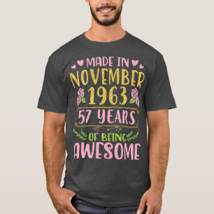 T-shirt Nana Maman Tante Soeur Fille Fabriquée En Novembre