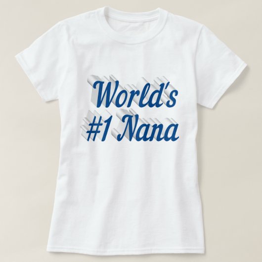 T-shirt Nana mer bleu texte Fête des mères (Design devant)