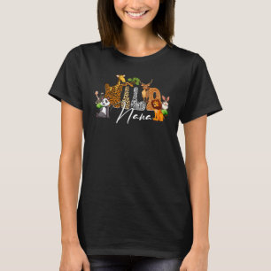 T-shirt Nana of the Wild Zoo Anniversaire Safari Jungle An