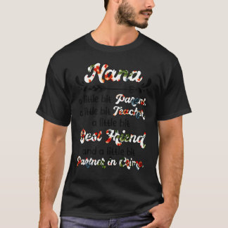 T-shirt Nana Parent Enseignant Associé Dans Le Crime  