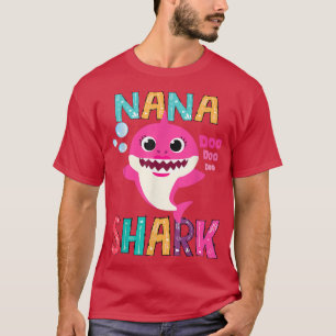 T-shirt Nana Shark, Drôle Mère Jour Cadeau Pour Femmes Mam
