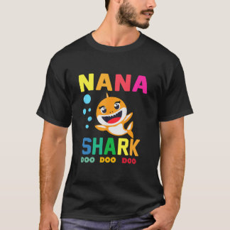 T-shirt Nana Shark Shirt Nana Shark Lover famille mère