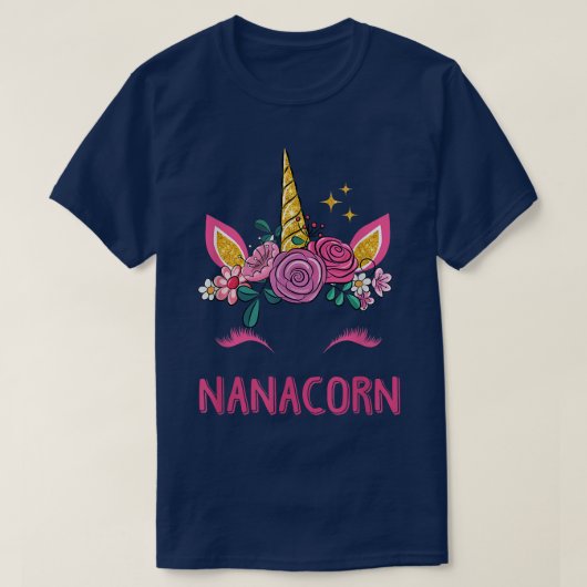 T-shirt Nanacorn Nana Unicorn Girl Grandma Kids Mother's D (Design devant)