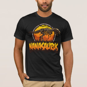 T-shirt Nanasaurus Funny T Rex Dinosaur Nana Saurus Famill