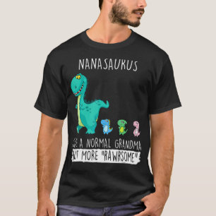 T-shirt Nanasaurus Rex Dinosaur Nana Grandma Fête des Mère