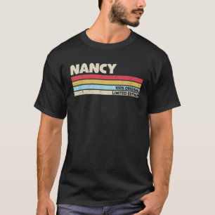 T-shirt Nancy Nom Personnalisé Retro Vintage 80S 90S