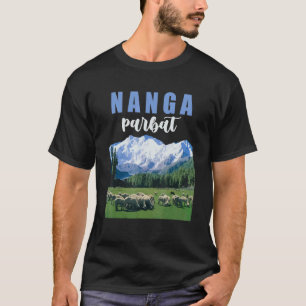 T-shirt Nanga Parbat Pic de montagne Sommet Grimpeur Grimp