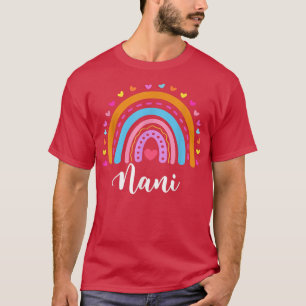 T-shirt Nani Cadeaux Pour Grandma Cute Nani Rainbow Mother