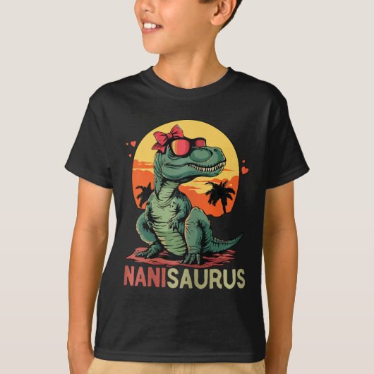 T-shirt Nanisaurus Dino Dinosaur Nani-saurus T-rex Mère (Devant)