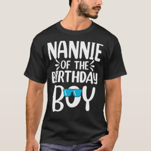 T-shirt Nannie De L'Anniversaire Garçon Maman Papa Enfants