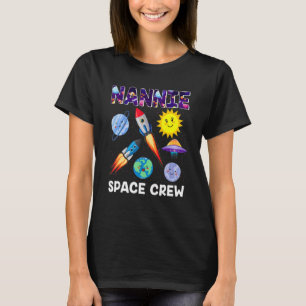 T-shirt Nannie Équipe Spatiale Nannie De L'Astro Du Garçon