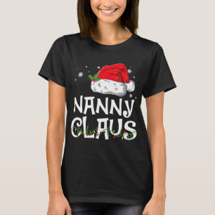 T-shirt Nanny Claus Père Noël Funny Christmas Pyjama Corre