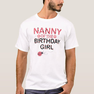 T-shirt Nanny De La Famille De Fille Anniversaire Qui Corr