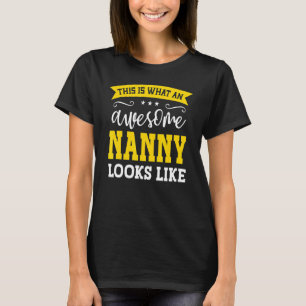 T-shirt Nanny Job Title Employé Drôle Travailleur Professi
