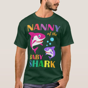 T-shirt Nanny Of The Baby Birthday Shark Nanny Shark Mothe