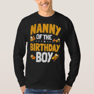 T-shirt Nanny Of The Birthday Boy Construction Anniversair