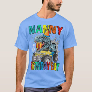 T-shirt Nanny Of The Birthday Boy Monster Truck Dinosaur