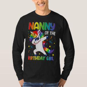 T-shirt Nanny of the Birthday Party Cadeaux Girl Dabbing U