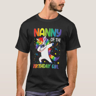 T-shirt Nanny of the Birthday Party Cadeaux Girl Dabbing U