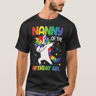 T-shirt Nanny of the Birthday Party Cadeaux Girl Dabbing U