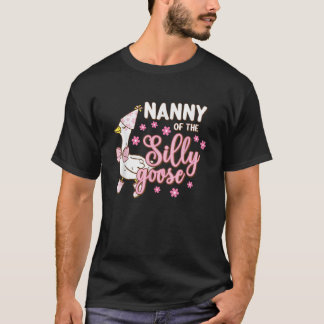T-shirt Nanny Of The Silly Goose 1st First Birthday Family