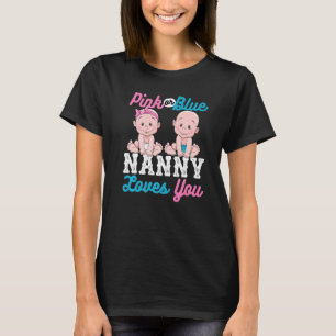 T-shirt Nanny Rose Ou Bleu Vous Aime Bébé Designs Pour Pre