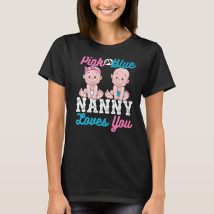 T-shirt Nanny Rose Ou Bleu Vous Aime Bébé Designs Pour Pre