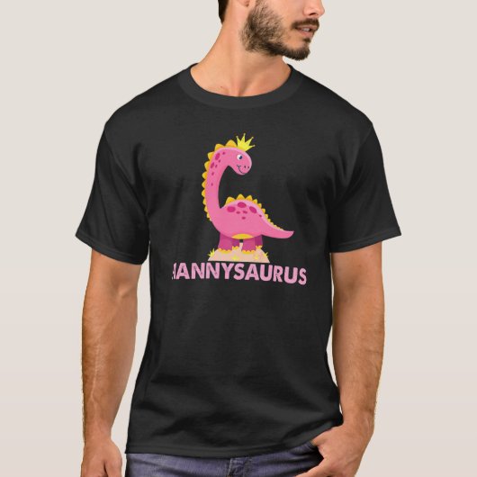 T-shirt Nannysaurus Trex Dinosaure Nannysaurus Saurus Fami (Devant)