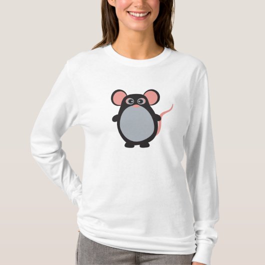 T-shirt nano de douille de Hanes des *Women long, (Devant)