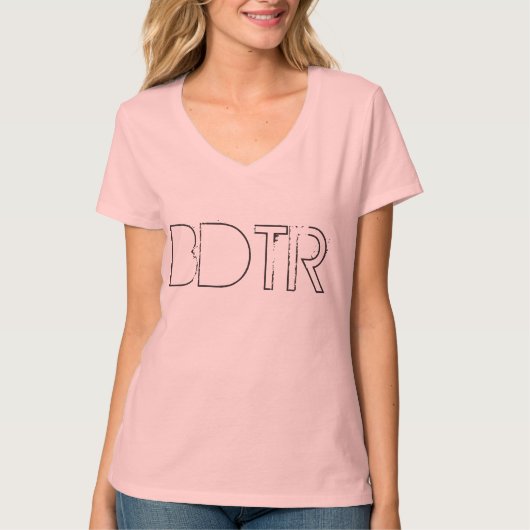 T-shirt nano de V-Cou de Hanes des femmes (Devant)