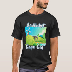 T-shirt Nantucket Cape Cod Vacances d'été Vieux
