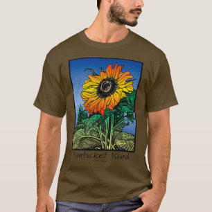 T-shirt Nantucket Island Sunflower Massachusetts Gardeners
