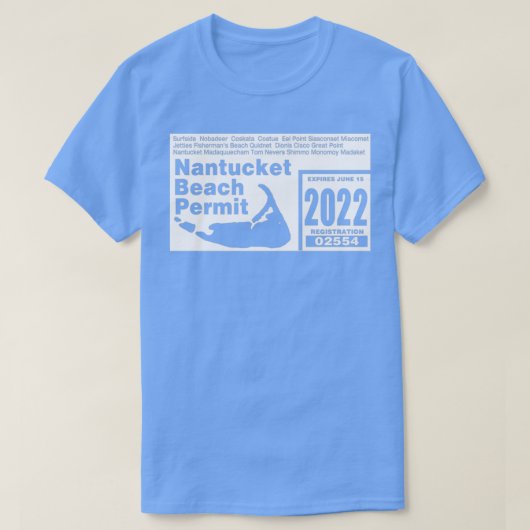 T-shirt Nantucket off road permis 2022 (2) (Design devant)