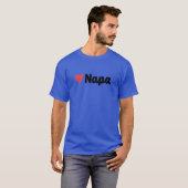T-shirt Napa California Heart Script gift (Devant entier)