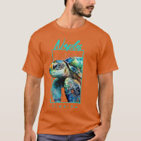 Naples Florida Aquarelle Portrait de tortue marine