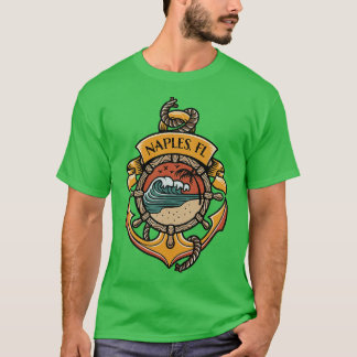 T-shirt Naples Florida Plages de la côte Ouest Pêche nauti