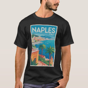 T-shirt Naples Italie Illustration Voyage Art Vintage