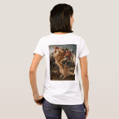 T-shirt Napoléon chevauchant un chat de bataille géant (Dos entier)