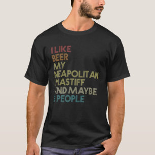 T-shirt Napolitain Mastiff Propriétaire de bières Lover