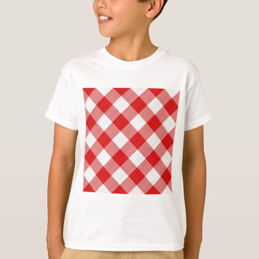 T-shirt nappe rouge (Devant)