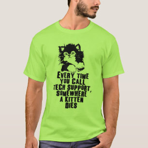 T-shirt N'appelez pas le support technique