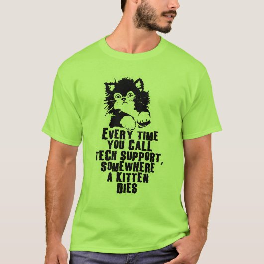 T-shirt N'appelez pas le support technique (Devant)