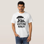T-shirt Napping Ninja - Ninja Sleepy mignonne Art Drôle Sl (Devant entier)