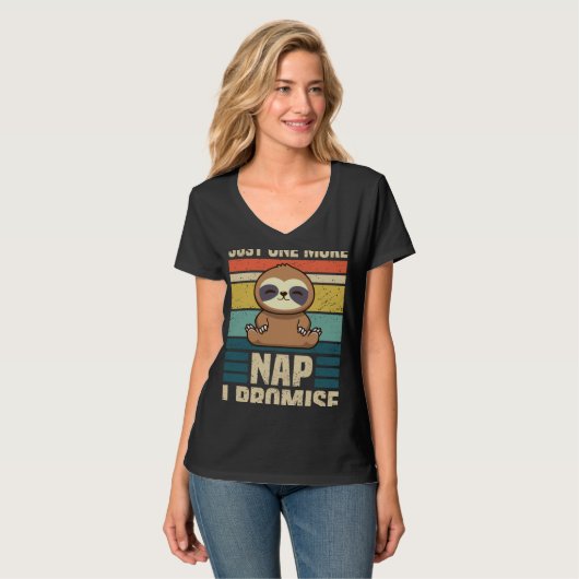 T-shirt Napping Office Humor Statement & Sloth (Devant entier)