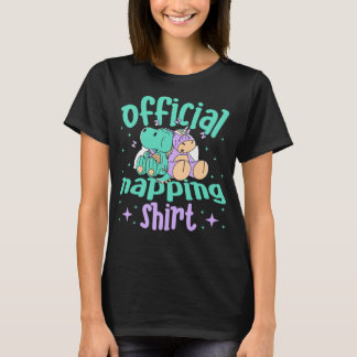 T-shirt Napping officiel Unicorn Dinosaur Pyjama de puissa