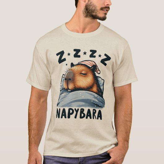 T-shirt Napybara - Sleeping Capybara (Devant)
