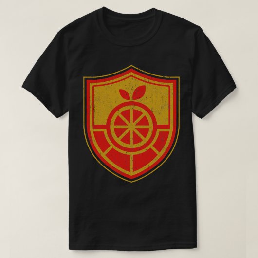 T-shirt Naranja Academy Crest Variante (Design devant)