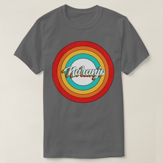 T-shirt Naranjo Nom Chemise Vintage Naranjo Cercle (Design devant)