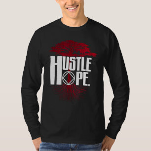 T-shirt Narcotiques Anonyme Hustle Hope Recovery NA AA Sob