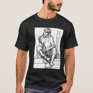 T-shirt Narguilé de tabagisme d'homme